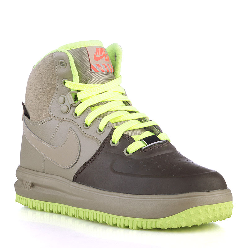 детские коричневые ботинки Nike Lunar Force 1 Sneakerboot GS 706803-201 - цена, описание, фото 1